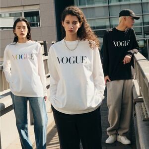 Vogue Magazine Collection Japan Women's Size Large White Long Sleeve T-Shirt